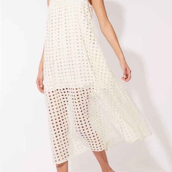 Solid and Stripe ivory Stella eyelet Dress szLG NWT - Picture 4 of 5